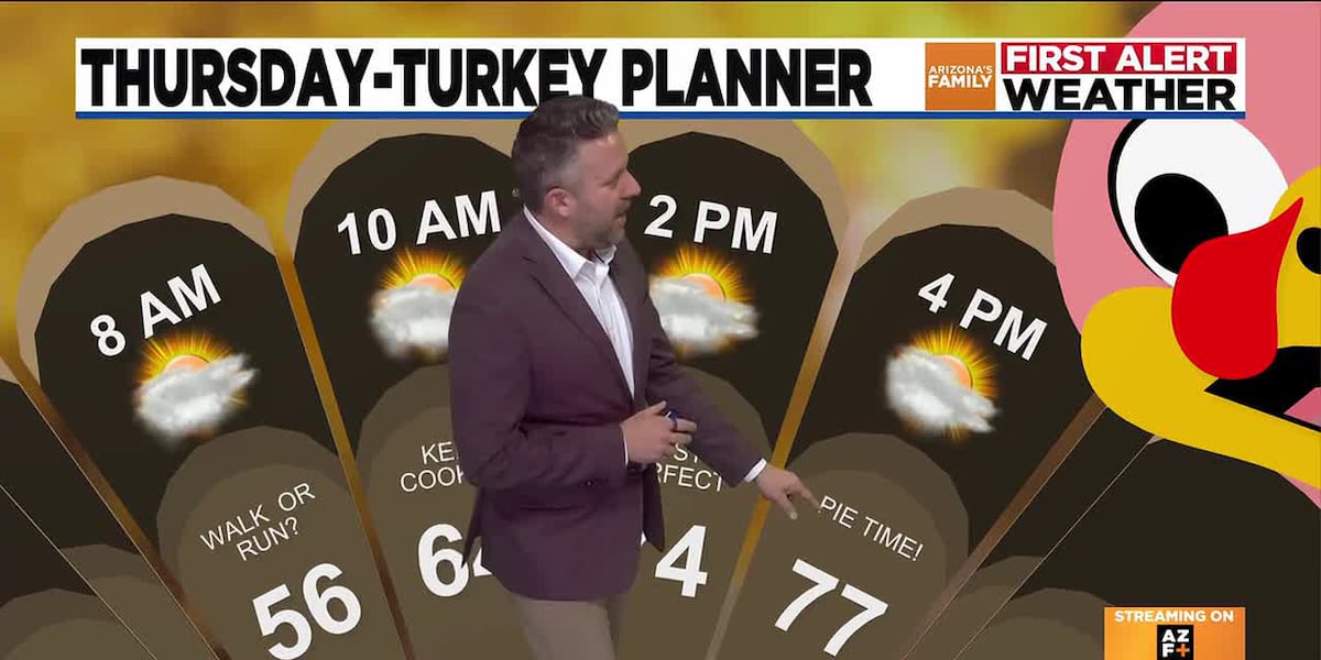 Cloudy, light winds across Phoenix-area