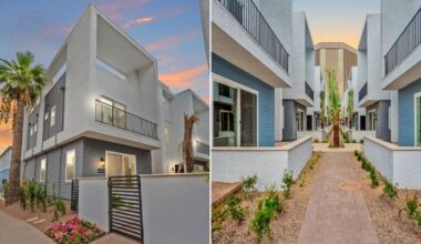 A new community of homes with prices starting at nearly $1 million recently opened in midtown Phoen...