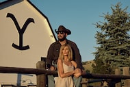 Cole Hauser as Rip Wheeler and Kelly Reilly as Beth Dutton in "Yellowstone."
