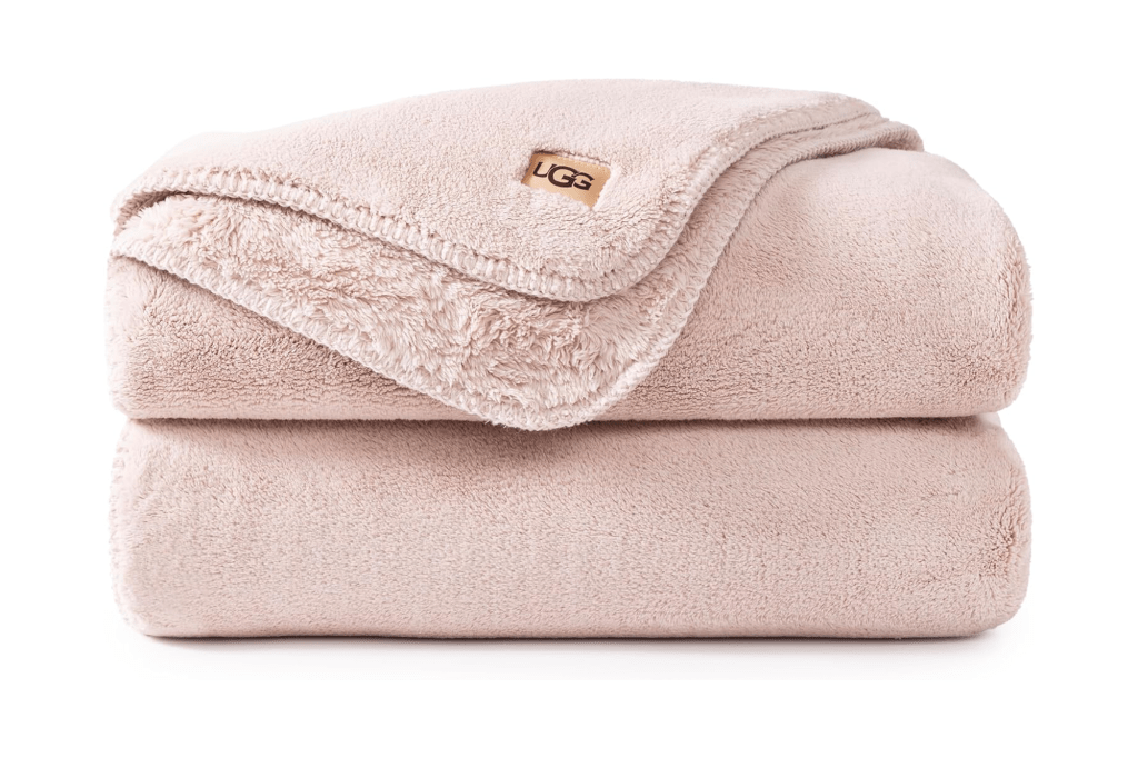 UGG Whitecap Plush Fleece Throw Blanket