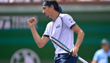 Lorenzo Sonego BNP Paribas Open-Day 6 Fist Pump