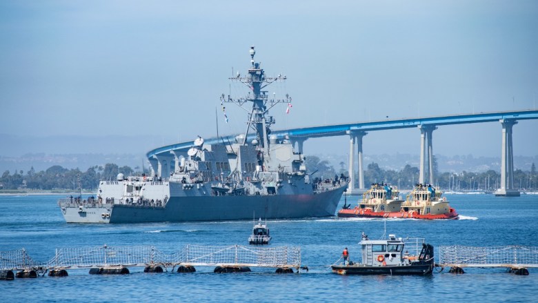 USS Spruance leaves San Diego