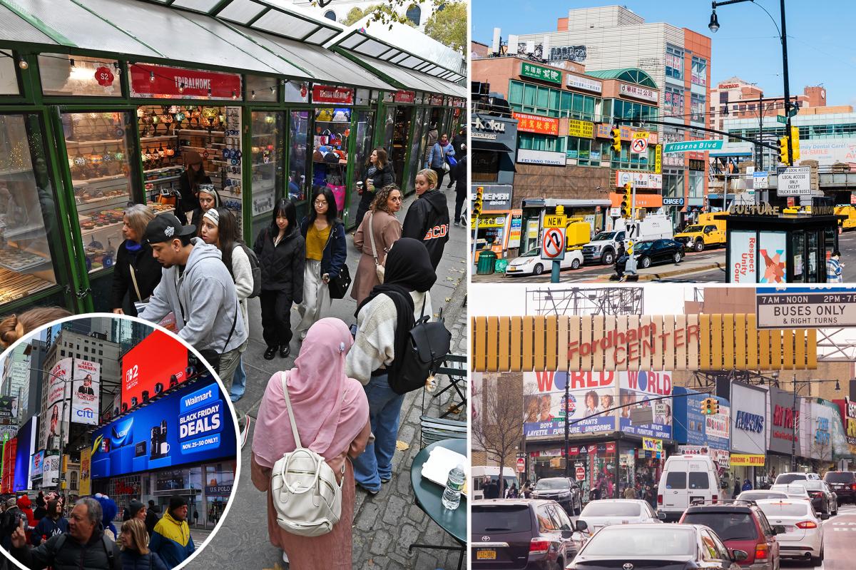New analysis reveals where NYers, tourists are flocking for Black Friday shopping – with some hubs showing ‘impressive growth’