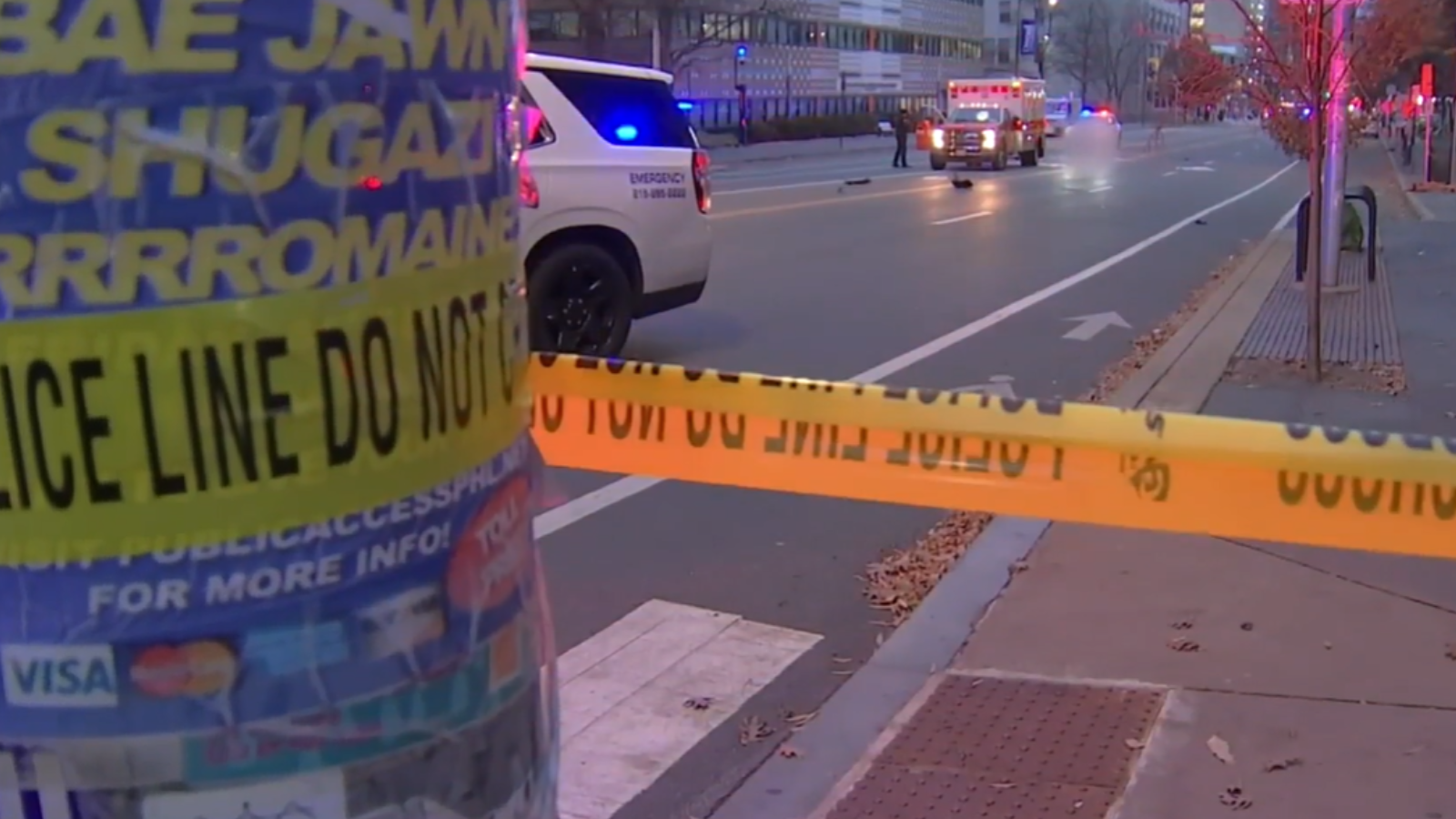 Scene of a deadly hit-and-run in University City on Nov. 27, 2025.