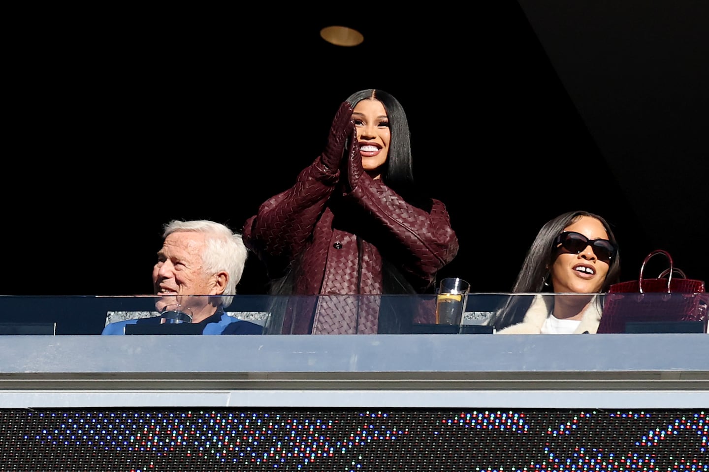 Cardi B was in attendance for the Patriots' win over the Falcons earlier this month.