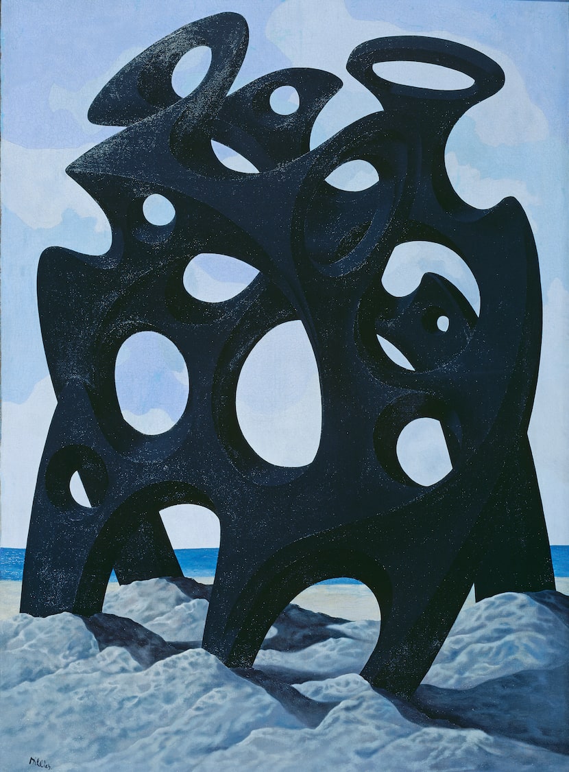 "Variation on the Form of an Anchor," a 1939 painting by Tristram Hillier, is drawn from the...
