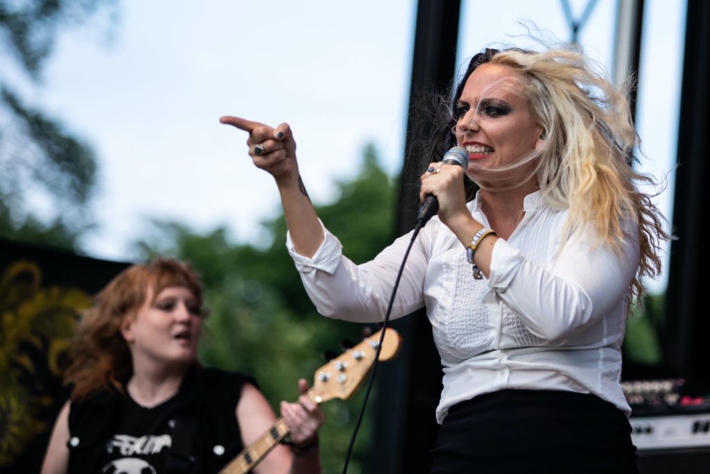 War on Women performs at Riot Fest in Chicago on Sept. 17, 2022