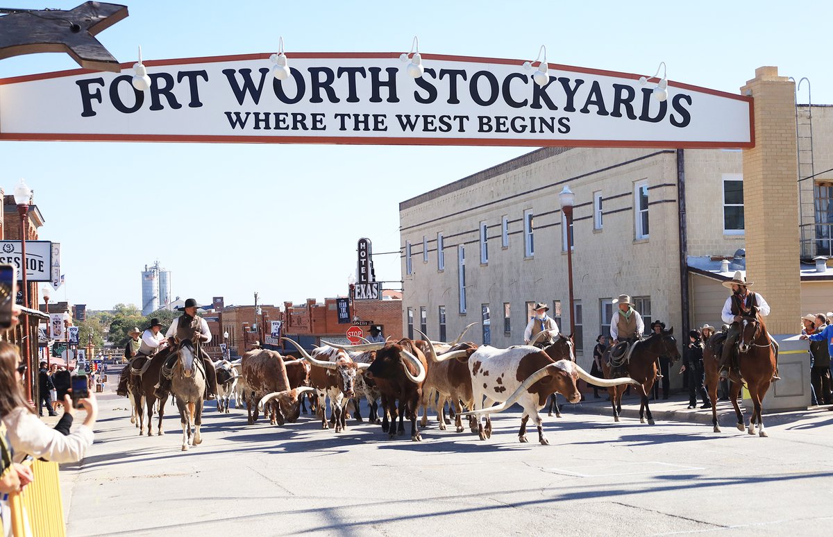Fort Worth Herd Unveils New Stockyards Sign on West Exchange