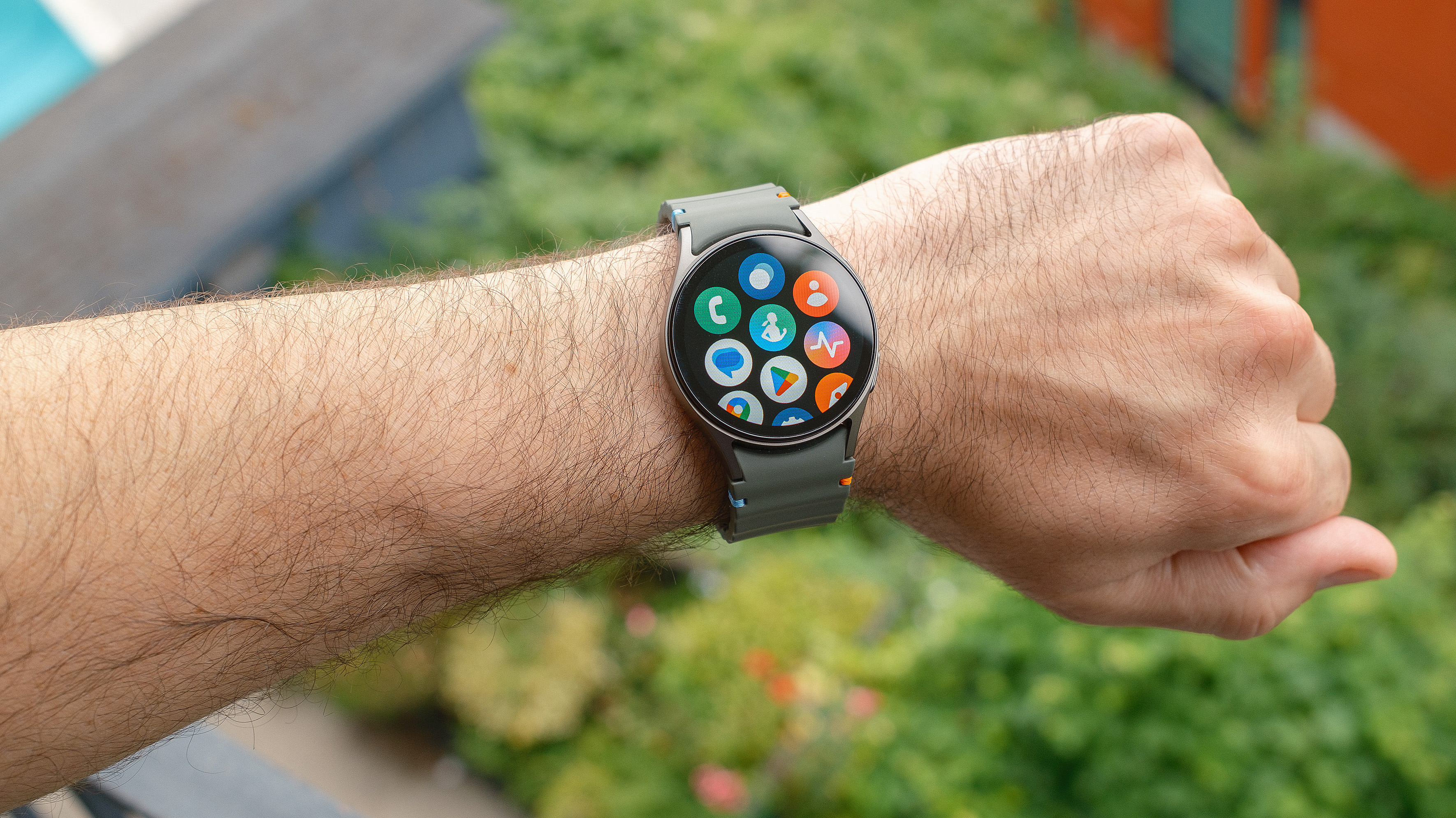 Samsung Galaxy Watch 7 in 40mm on a user's wrist