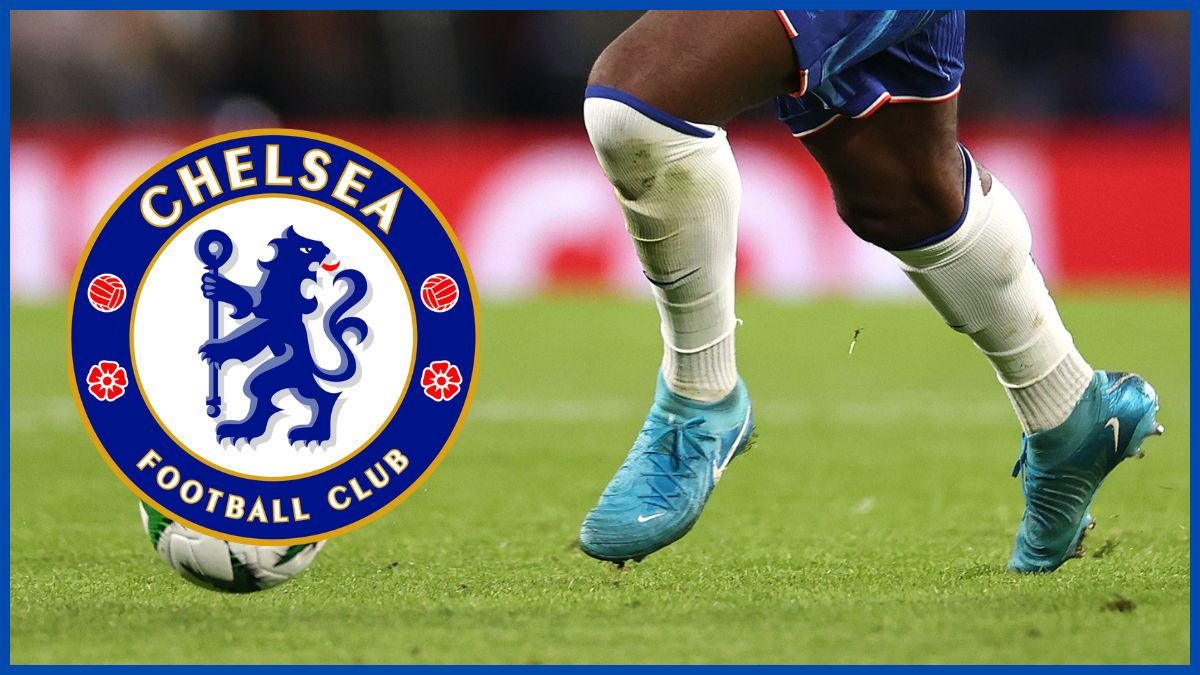 Axel Disasi with a Chelsea logo.