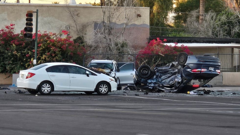 A woman is dead after a serious crash in central Phoenix on Nov. 2, 2025.