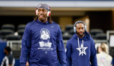 Cowboys LT Tyler Guyton dealing with high ankle sprain, could miss game vs. Chiefs