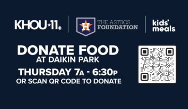 KHOU 11 and the Astros foundation team up to help Houston families put food on the table