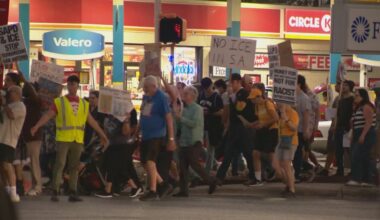 Dozens protest after immigration raid that detained 140 in San Antonio