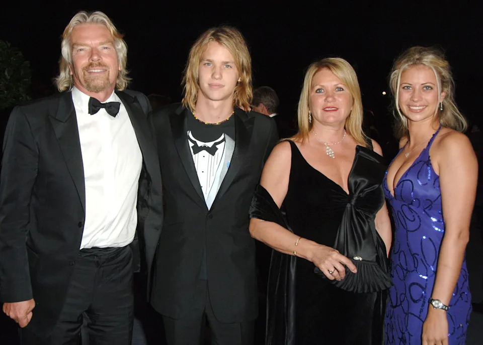 Jon Furniss/WireImage Richard Branson, Sam Branson, Joan Templeman and Holly Branson.