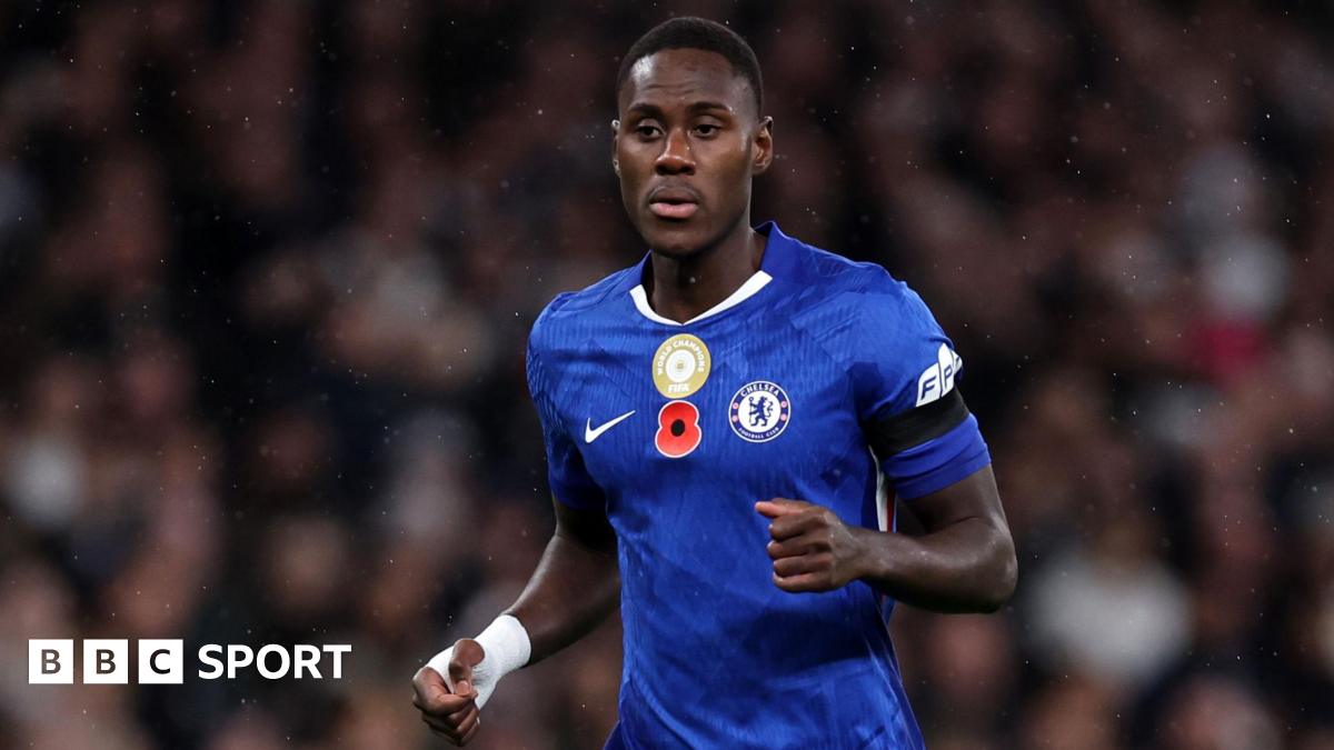 Chelsea's Trevoh Chalobah on the pitch looking focused against Wolves.