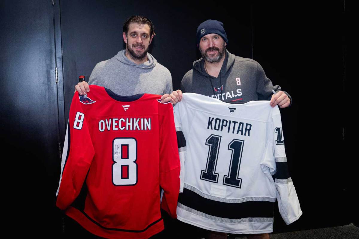 Alex Ovechkin swaps jerseys with Anze Kopitar after Capitals-Kings game: ‘You are a goal-scoring machine!’