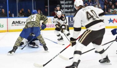 Ilya Protas and Andrew Cristall both score in Hershey Bears’ 2-1 victory over Syracuse Crunch