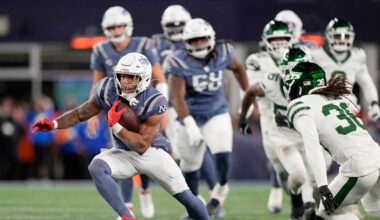 Henderson's hat trick helps keep Pats winning streak alive, beat Jets 27-14 in TNF showdown