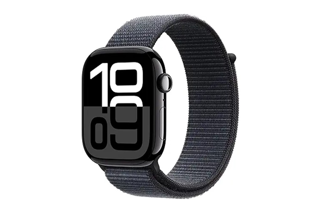 Smartwatch with dark grey band