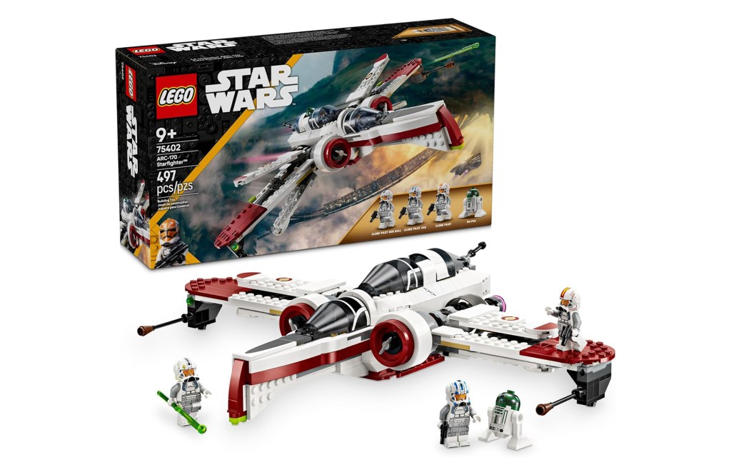 LEGO Star Wars: Revenge of The Sith ARC-170 Starfighter Spaceship Building Toy - Kids Star Wars Toy for Boys and Girls, Ages 9+ - Gift Idea for Birthdays - 75402
