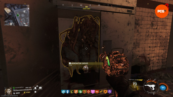 The Abomination Carcass, needed to complete the Ashes of the Damned main quest.