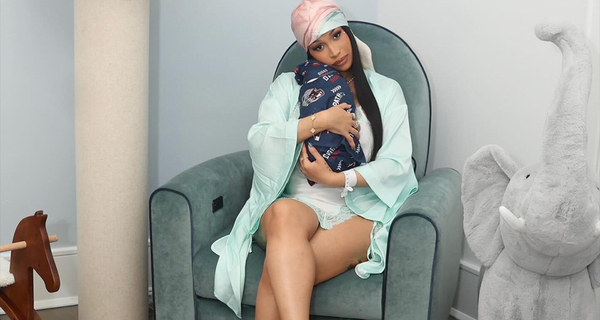 Cardi B Posts First Public Photos of Newborn Baby