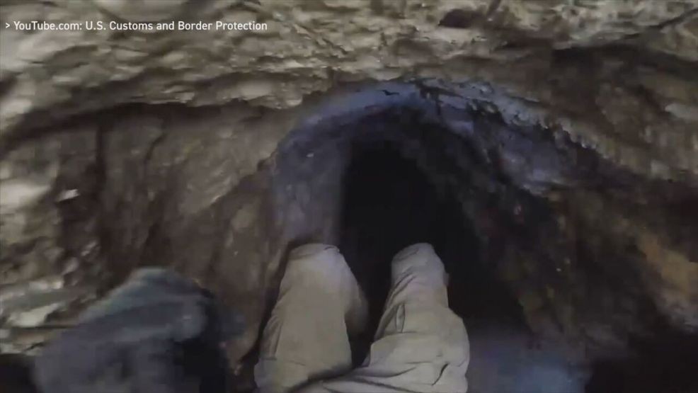 Smugglers burrow under the border (CBP)