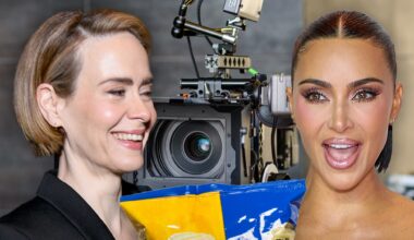 Sarah Paulson Spat a Chip Into Kim Kardashian's Eye on 'All's Fair' Set