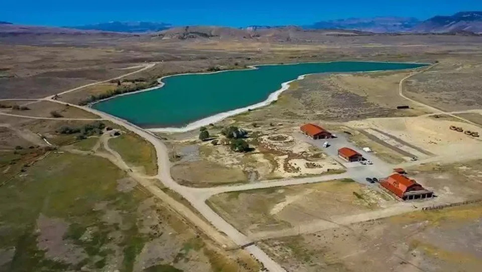 Aerial of Kanye West Wyoming Ranch