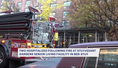 'I thank God I'm still alive.' 2 hospitalized after fire at Bed-Stuy senior living facility