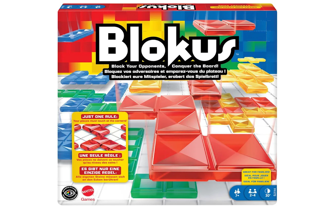 Mattel Games Blokus Strategy Board Game for Kids & Families