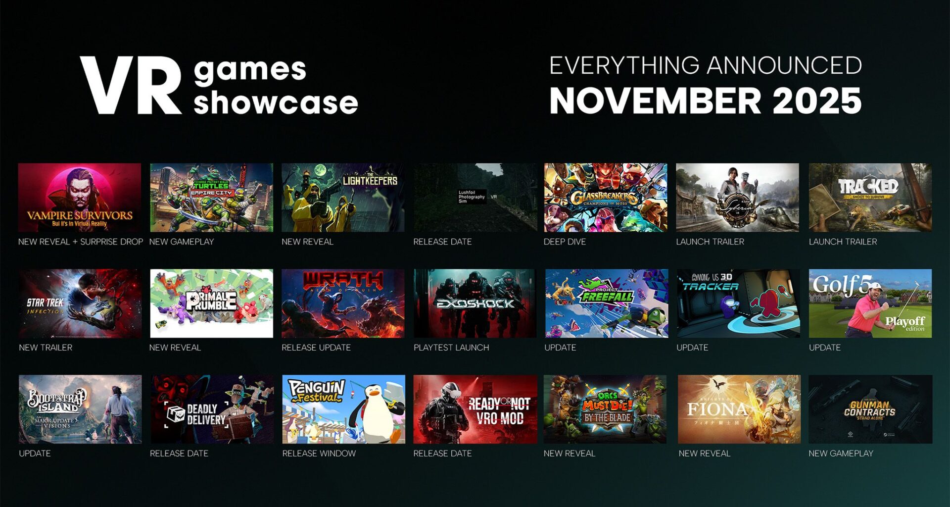 I hand picked 16 of today's Meta Quest games announcements you need to see, plus several stealth releases you can play right now!