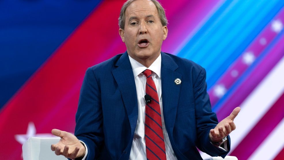 FILE - Texas Attorney General Ken Paxton speaks during the Conservative Political Action Conference, CPAC 2024, at the National Harbor in Oxon Hill, Md., Friday , Feb. 23, 2024. (AP Photo/Jose Luis Magana, File)