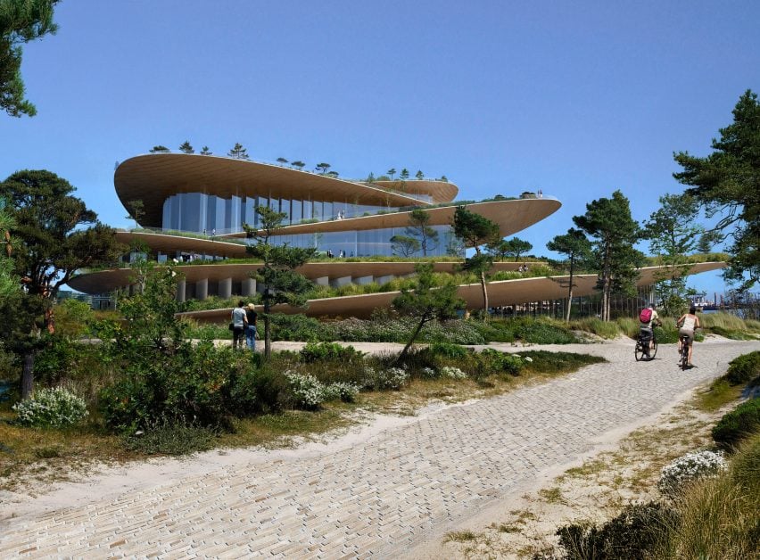 View towards new performance venue by BIG