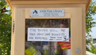 Sunland woman transforms Little Free Library to give away food – NBC Los Angeles