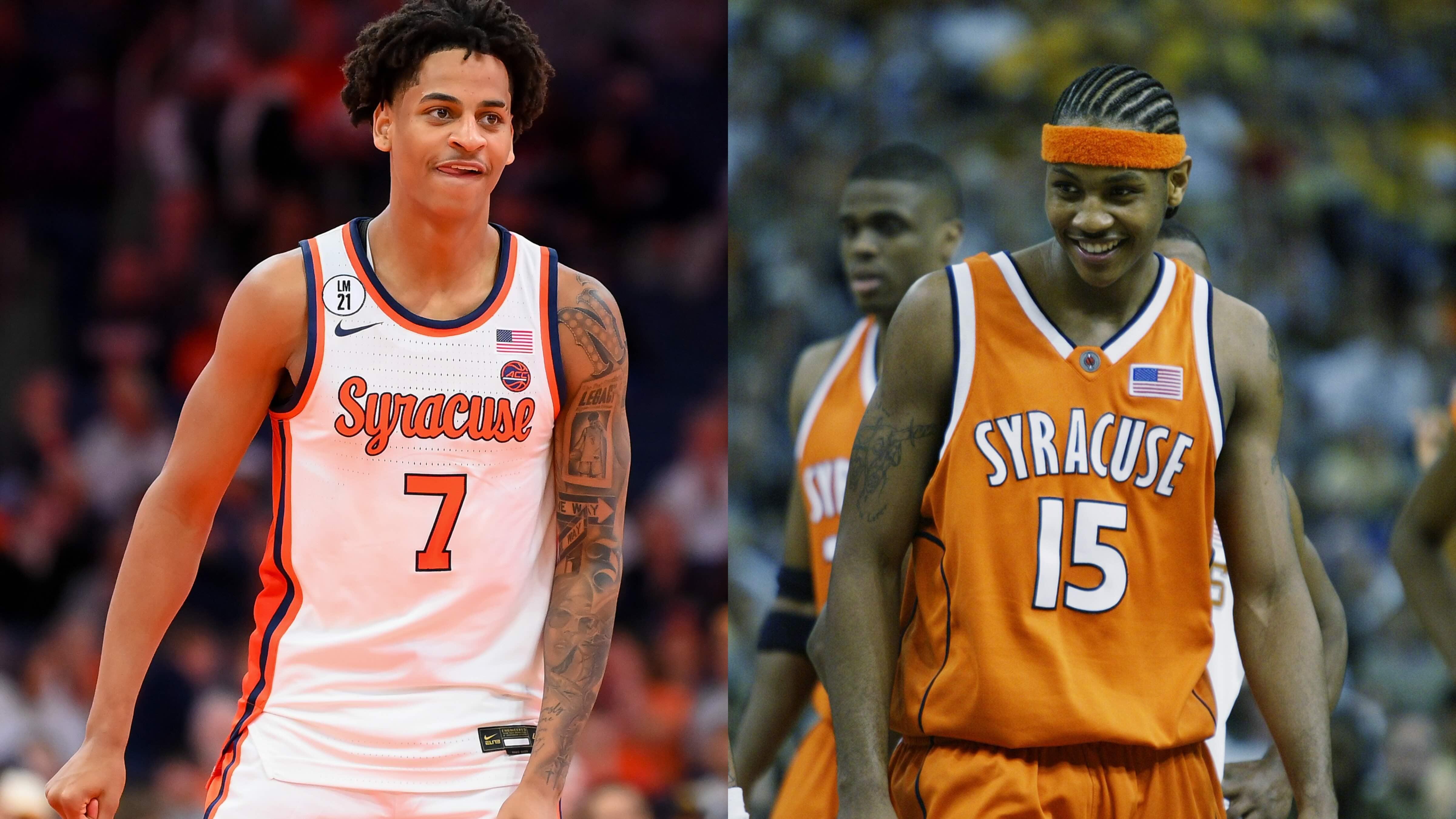 Kiyan and Carmelo Anthony