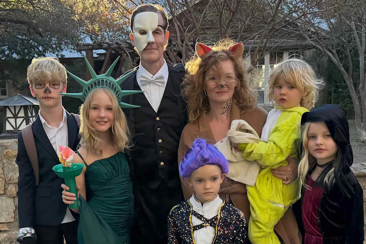 James Van Der Beek Goes All Out for Halloween with Wife Kimberly and Their 6 Children