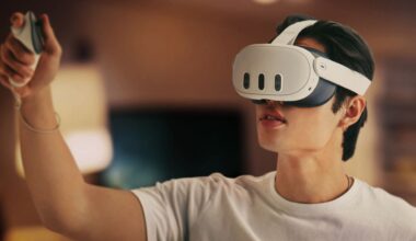 A man using his Zenni customized Meta Quest 3 headset