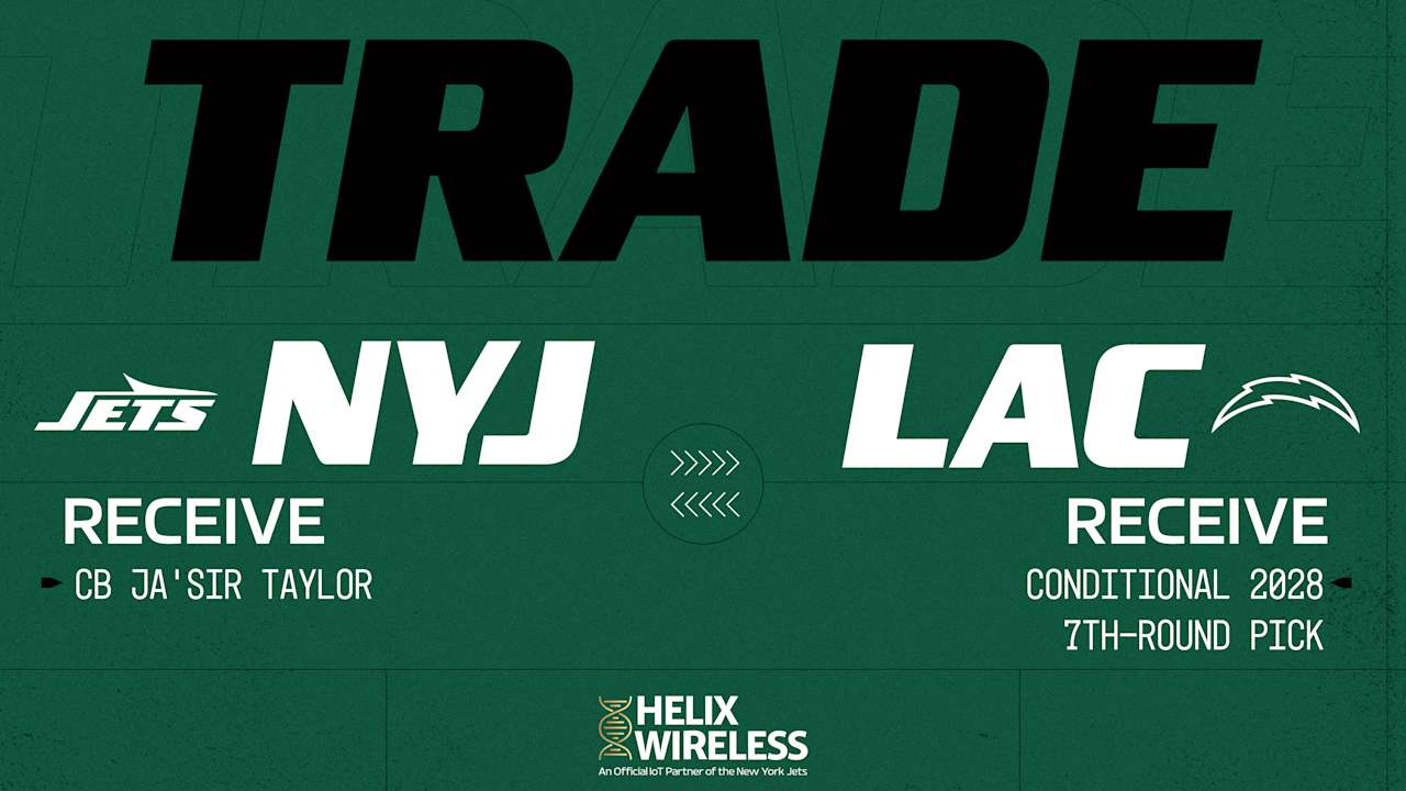 Jets-Chargers Trade | Green & White Acquire CB Ja'Sir Taylor