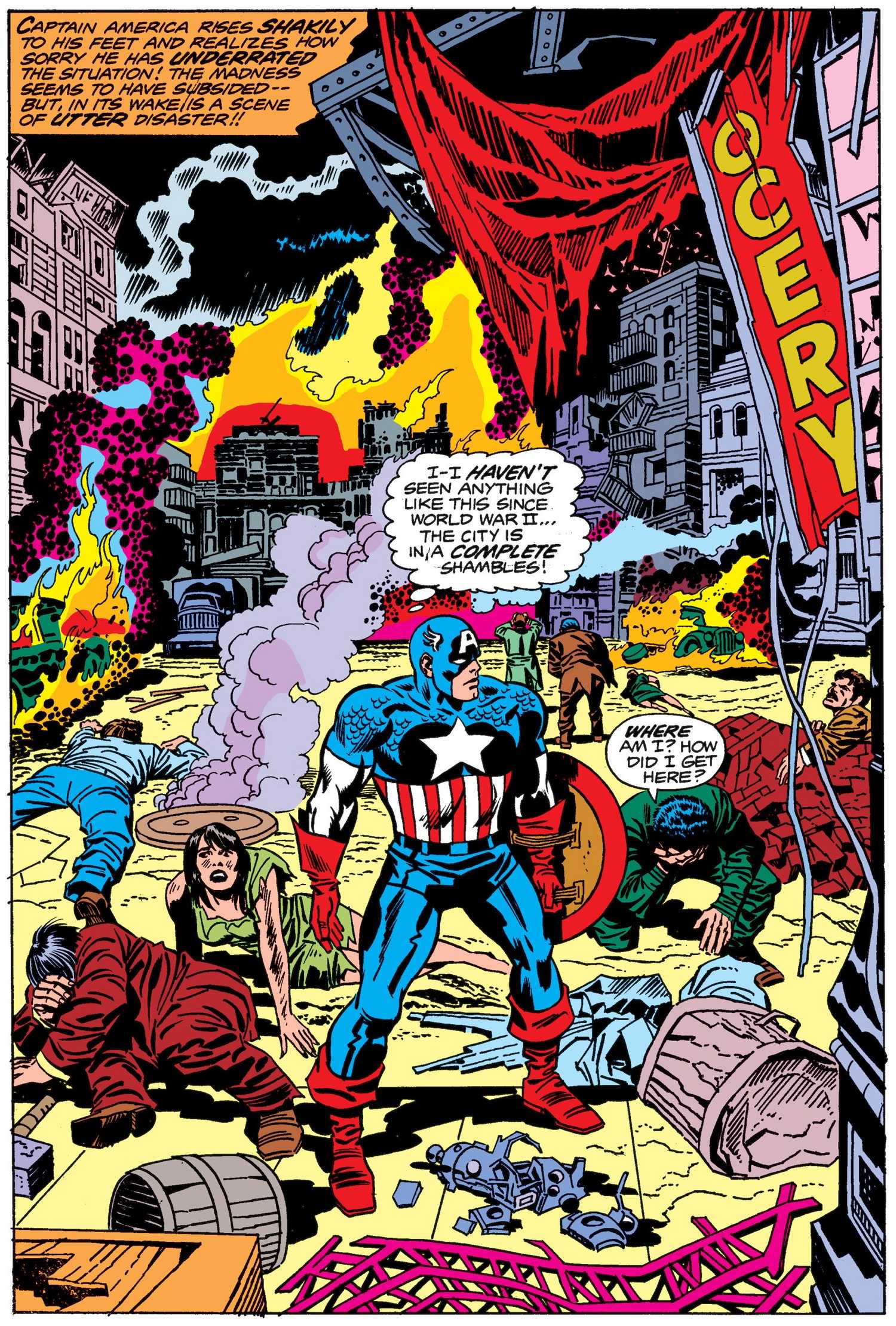 The city is in tatters