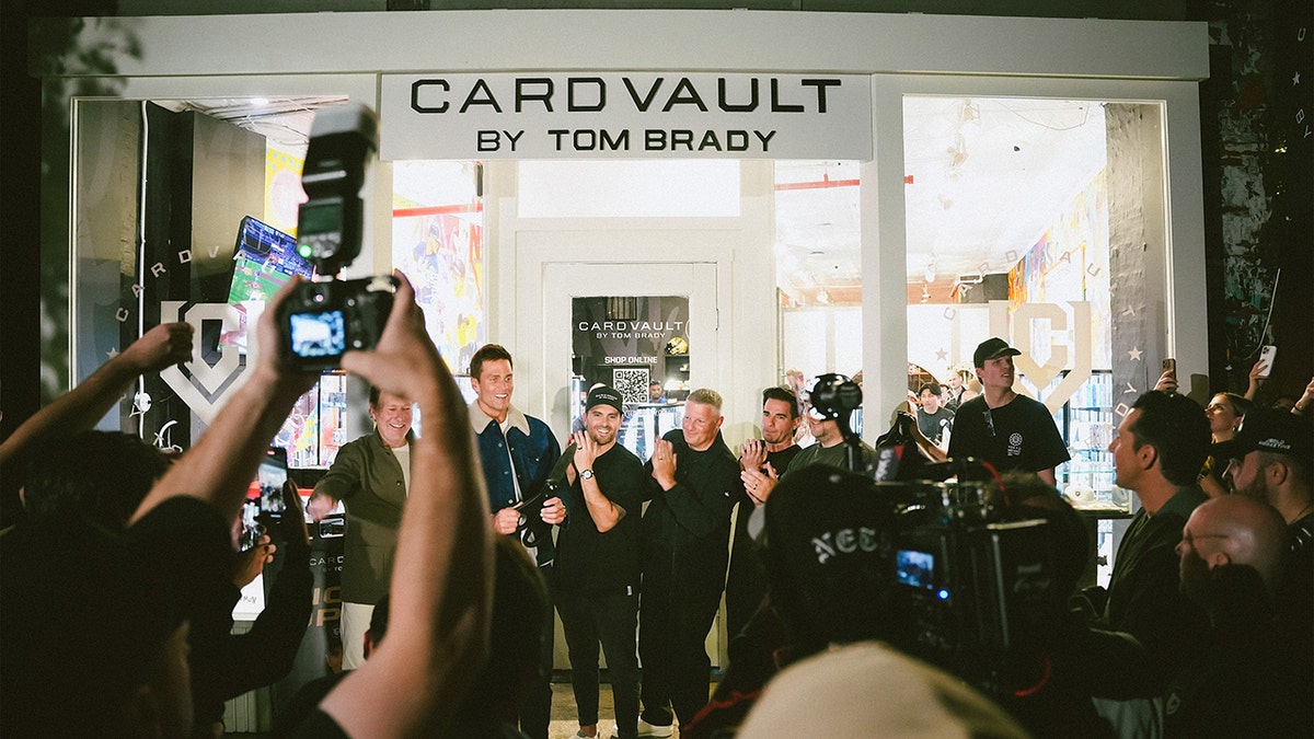 Tom Brady opens NYC Card Vault