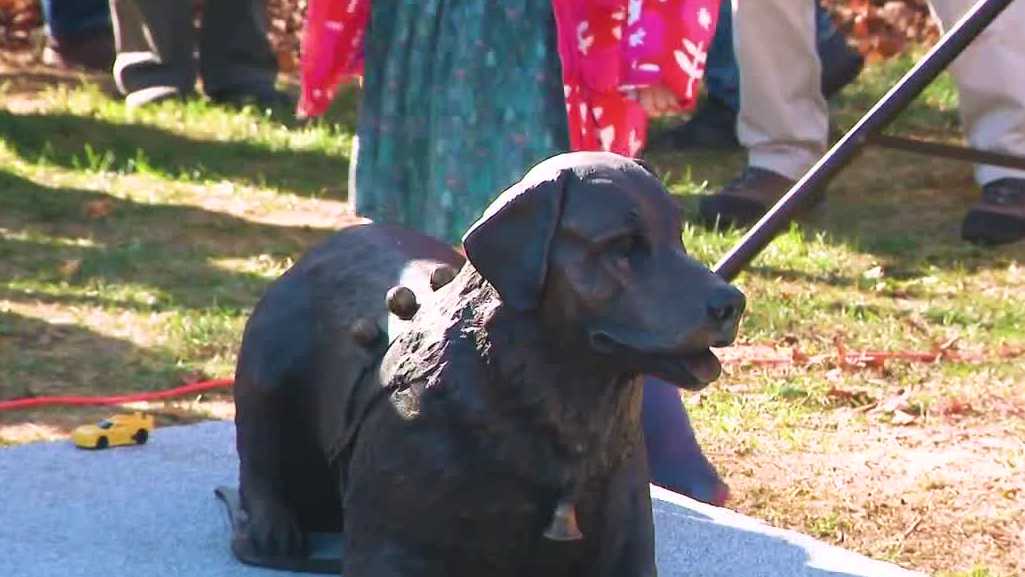 Statue of NH's official dog unveiled in Tamworth
