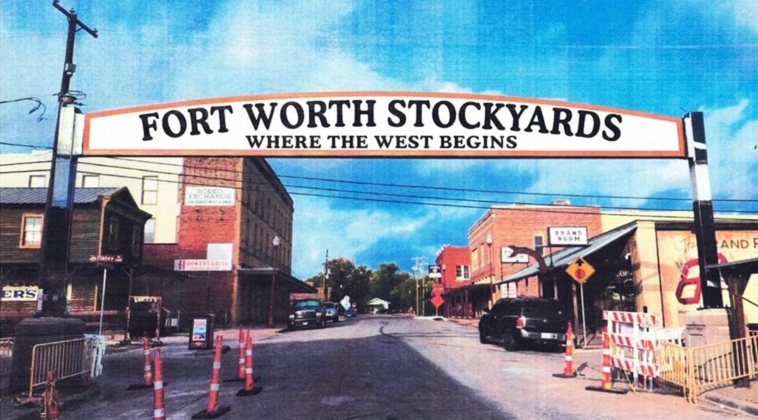 New West Exchange Sign Highlights Fort Worth Stockyards