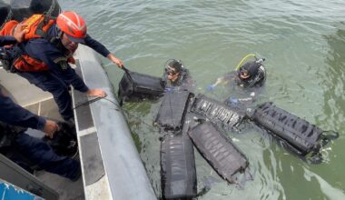 Divers find over 450 pounds of cocaine hidden underneath ship bound for Europe, Colombia's navy says
