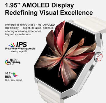 This wearable has an AMOLED screen and a crown (Image source: Rollme)