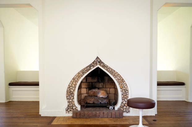 The restored Adah Robinson House, designed by architect Bruce Goff,...