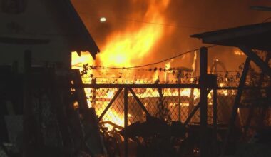 Overnight fire in north Houston knocks out power for nearby businesses