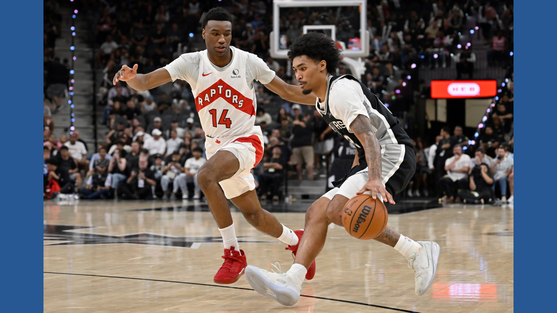 Spurs rookie guard Dylan Harper is active vs. Blazers after missing 3 1/2 weeks with calf injury