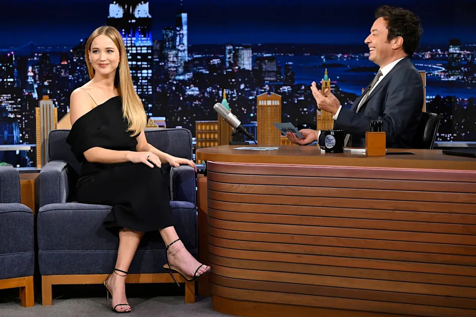Todd Owyoung/NBC Jennifer Lawrence and Jimmy Fallon on 'The Tonight Show'